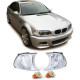 Iluminare auto Lumini semnalizare albe clar pereche pentru BMW 3ER E46 Coupe Convertible 99-01 | race-shop.ro