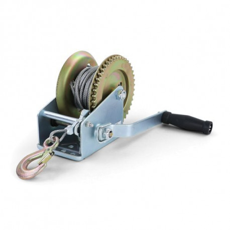 Chingi ancorare și accesorii Troliu profesional manual cu cablu sârmă 800KG 10 metri | race-shop.ro