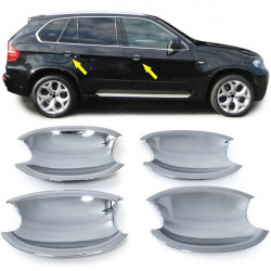 RACES ornamente mânere uși pentru BMW X5 E70 X6 E71 E90 E91, crom
