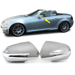Ornamente crom oglindă retrovizoare pentru Mercedes SLK R171 facelift
