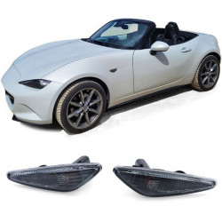 RACES semnalizatoare laterale pentru Mazda 5 CW 10-13 6 GH 07-13 MX5 ND RX8, negru-fumuriu