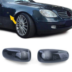Lumini semnalizare laterală fumuriu negru pereche pentru Mercedes Sprinter Vito W210 SLK R170