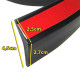 Body kit și tuning vizual Spoiler Partea din față, prag lateral flexibil universal 2,5mx4,5cm negru | race-shop.ro