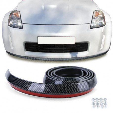 Body kit și tuning vizual Spoiler față universal flexibil 2,5mx4,5cm aspect carbon | race-shop.ro