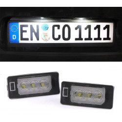 RACES lămpi LED număr înmatriculare pentru Audi A6 S6 C7, alb