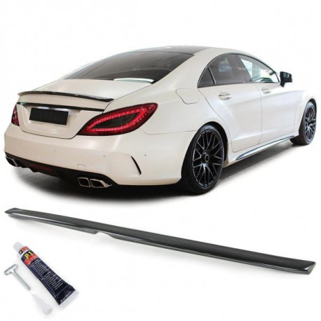 Body kit și tuning vizual Spoiler spate din carbon veritabil, versiunea sport cu ABE pentru Mercedes CLS C218 11-18 | race-shop.ro
