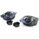 Iluminare auto Faruri H4 negru-fumuriu negru canelat pentru VW Golf 2 83-91 | race-shop.ro