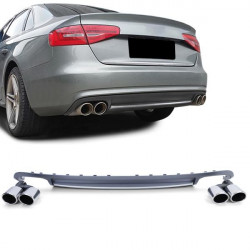 Difuzor bară sport cu set de tipsuri pentru Audi A4 B8 Sedan Avant 07-11