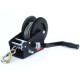 Chingi ancorare și accesorii Troliu manual profesional cu cablu de sârmă 1500 kg 10 metri negru | race-shop.ro
