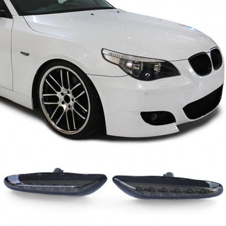 Iluminare auto Semnalizare laterală LED (kit) negru-fumuriu pentru BMW 5 Series E60 E61 X1 E84 X3 E83 | race-shop.ro