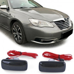 Lămpi semnalizare laterală LED Lightbar negru pentru Dodge Grand Caravan 07-16 Lancia Flavia