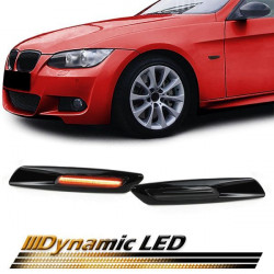 RACES semnalizatoare LED laterale (SEQ) pentru BMW 1 Series E82 E88 5 Series E60 E61, negru