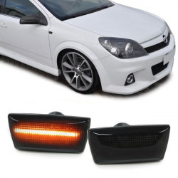 Lămpi LED semnalizare dinamică laterală negre pentru Opel Astra H Corsa D Zafira B Insignia