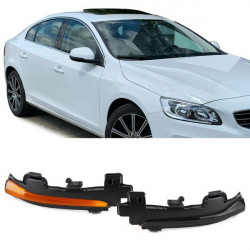 RACES semnalizatoare LED oglindă pentru Volvo S60 II S80 II V40 II V60 V70, negru
