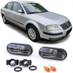 Lămpi semnalizare laterală negru-fumuriu pentru VW Golf 3 4 Vento Bora Passat