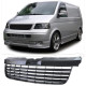 Body kit și tuning vizual Grilă radiator fără emblemă negru lucioas pentru VW Bus T5 03-09 Transporter | race-shop.ro