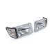 Iluminare auto Faruri cu LWR (pereche) cu semnalizator alb pentru Mercedes SL R107 SLC C107 | race-shop.ro