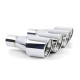 Ornamente tobe Tipsuri ieșire dublă din inox pentru BMW F10 F11 6 Series F12 F13 | race-shop.ro