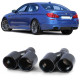 Ornamente tobe Tipsuri evacuare ieșire dublă Sport Look negru pentru BMW F10 F11 F12 F13 | race-shop.ro