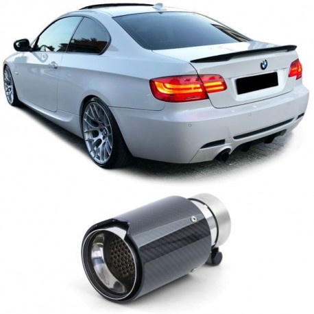 Ornamente tobe Tips evacuare universal sport carbon-negru pentru diferite modele BMW | race-shop.ro