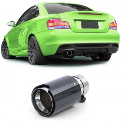 Tips evacuare Sport carbon negru pentru BMW 1 Series E81 E82 E87 E88