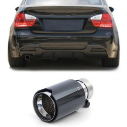 Tips evacuare Sport carbon negru pentru BMW 3 Series E90 E91 E92 E93