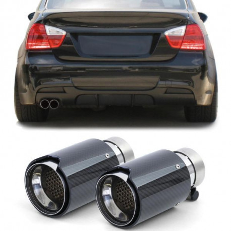 Ornamente tobe Tipsuri evacuare Sport carbon negru pentru BMW 3 Series E90 E91 E92 E93 | race-shop.ro