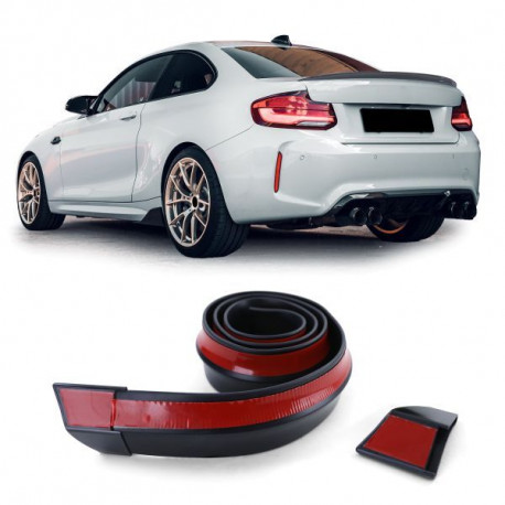 Body kit și tuning vizual Spoiler spate universal flexibil 1.58mx3.7cm negru | race-shop.ro