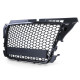 Body kit și tuning vizual RACES grilă (Honeycomb Sport) pentru Audi A3 8P 08-12, negru mat | race-shop.ro