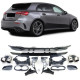 Body kit și tuning vizual Difuzor spate sport negru cu tipsuri cromate pentru Mercedes A Class W177 din 19 | race-shop.ro