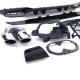 Body kit și tuning vizual Difuzor spate sport negru cu tipsuri cromate pentru Mercedes A Class W177 din 19 | race-shop.ro