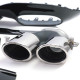 Body kit și tuning vizual Difuzor spate sport negru cu tipsuri cromate pentru Mercedes A Class W177 din 19 | race-shop.ro