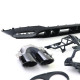 Body kit și tuning vizual Set difuzor spate sport cu tipsuri negru pentru Mercedes A Class W177 din 18 | race-shop.ro