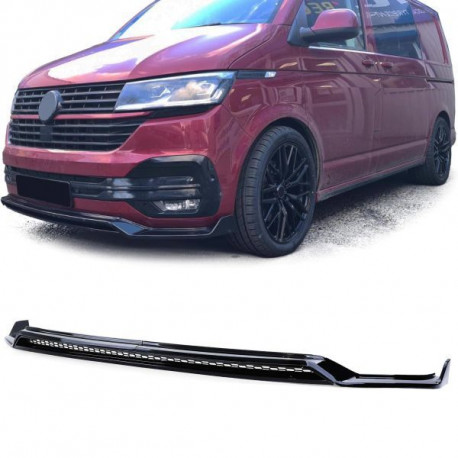 Body kit și tuning vizual Spoiler față cu splitter și grilă negru-lucios pentru VW Bus T6.1 din 19 | race-shop.ro