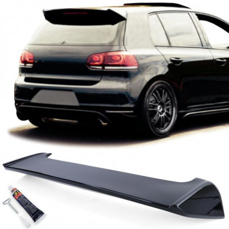 Body kit și tuning vizual Eleron portbagaj negru-lucios pentru VW Golf 6 GTI Sedan 09-13 | race-shop.ro