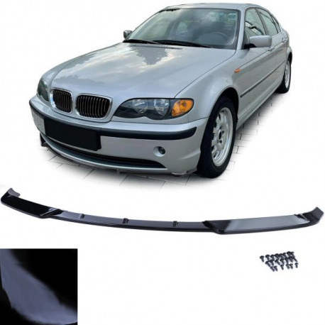 Body kit și tuning vizual RACES prelungire bară față pentru BMW 3 Series E46 Sedan Touring 01-05, lucios | race-shop.ro