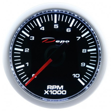 DEPO Night Glow 52mm Ceas indicator RPM DEPO Racing - Seria Night glow | race-shop.ro
