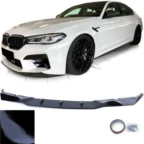 Body kit și tuning vizual Spoiler față negru-lucios pentru BMW M5 F90 din 16 | race-shop.ro