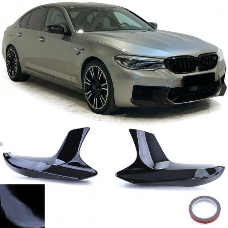 Body kit și tuning vizual Prelungiri laterale spoiler negru-lucios pentru BMW M5 F90 16-20 | race-shop.ro