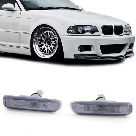Iluminare auto Lumini semnalizare laterale negru-fumuriu pentru BMW 3 Series E46 prefacelift | race-shop.ro