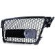Body kit și tuning vizual Grilă sport fară emblemă negru lucios pentru Audi A4 B8 8K 07-11 | race-shop.ro