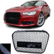 Body kit și tuning vizual Grilă sport fară emblemă negru lucios pentru Audi A6 C7 4G 10-14 | race-shop.ro