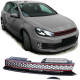 Body kit și tuning vizual Grilă sport fără emblemă negru-roșu pentru VW Golf 6 also GTI 08-13 | race-shop.ro