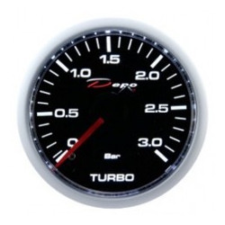 Ceas indicator presiune turbo DEPO Racing diesel - Seria Night glow 3BAR