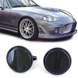 Lampă indicatoare direcție laterală negru-fumuriu (kit) pentru Mazda MX5 NA NB NBFL 90-05