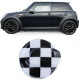 Body kit și tuning vizual Capac rezervor auto negru-alb pentru Mini R56 R57 R58 R59 R60 | race-shop.ro