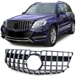 Grilă radiator sport negru-lucios cromat pentru Mercedes GLK X204 facelift 12-15
