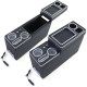 Planșă de bord & cotieră Cotieră auto cu compartiment și USB din piele neagră pentru VW Bus T5 T6 din 03 | race-shop.ro