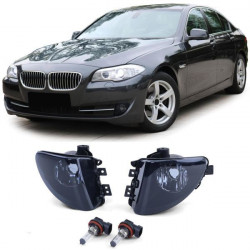 RACES proiectoare ceață pentru 5 Series BMW F10 F11 10-13 (H8), negru-fumuriu