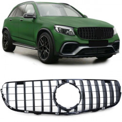 RACES grilă (Sport) pentru Mercedes GLC X253 SUV 15-20, negru lucios